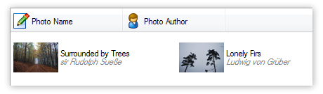 Column Header Images
