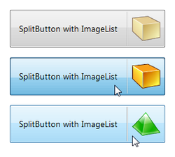 Better SplitButton with ImageList for all DropDown states